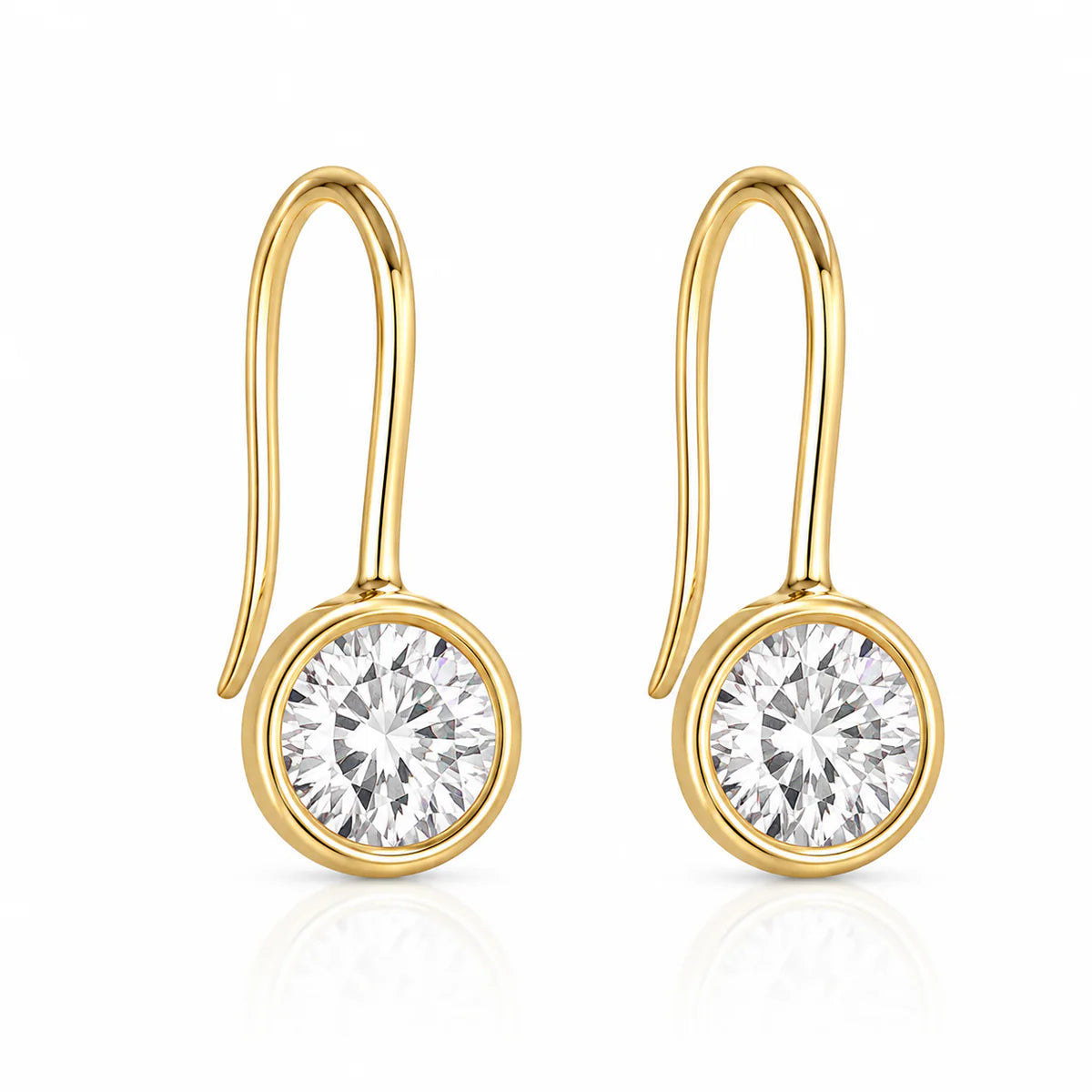 Lyla Bezel Earring 8mm