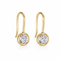 Lyla Bezel Earrings 6mm