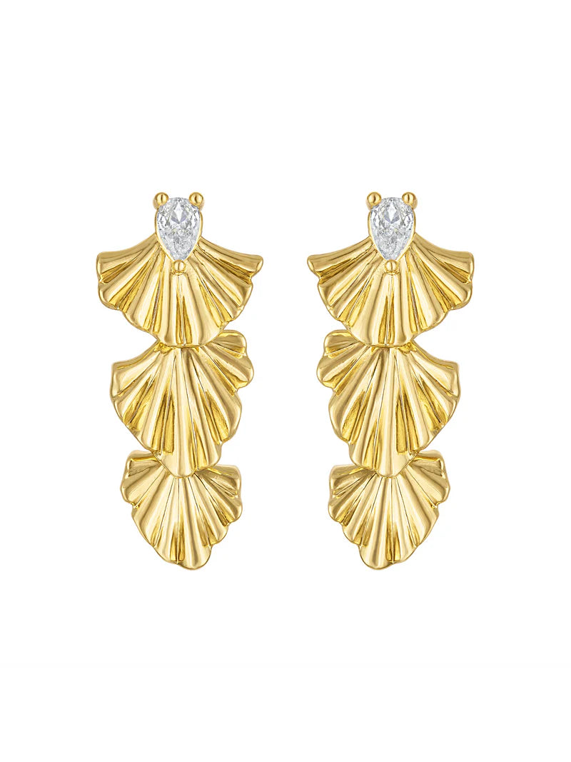 Drew Drop Fan Earring