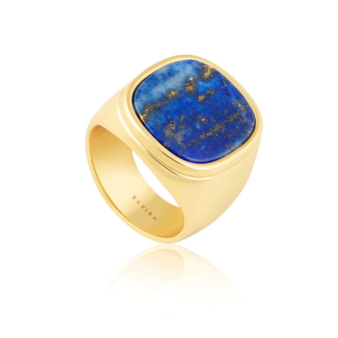 Lapis Statement Ring