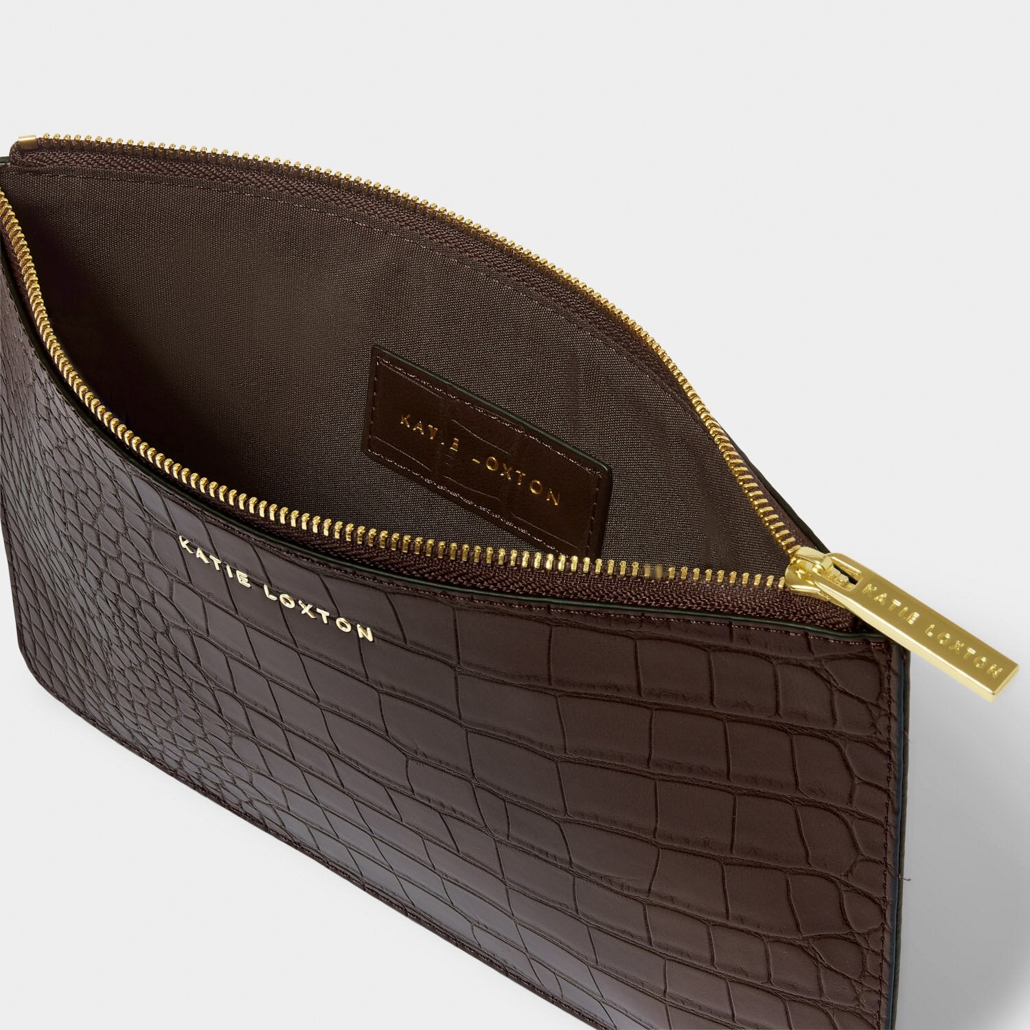 Marni Faux Croc Wristlet