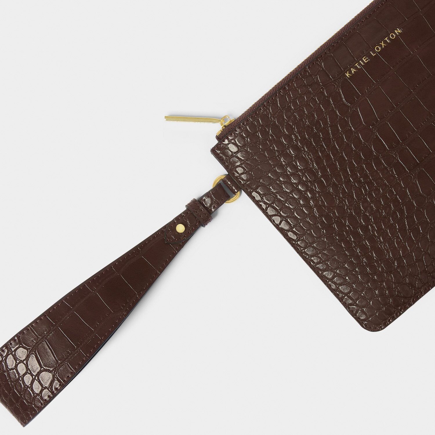 Marni Faux Croc Wristlet