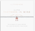Partners in wine bracelet