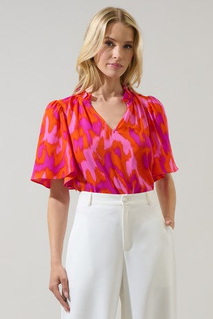 Charly Ruffle Top