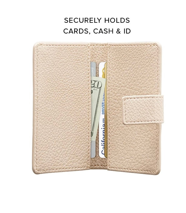 Nude Faux Leather MagSafe Wallet