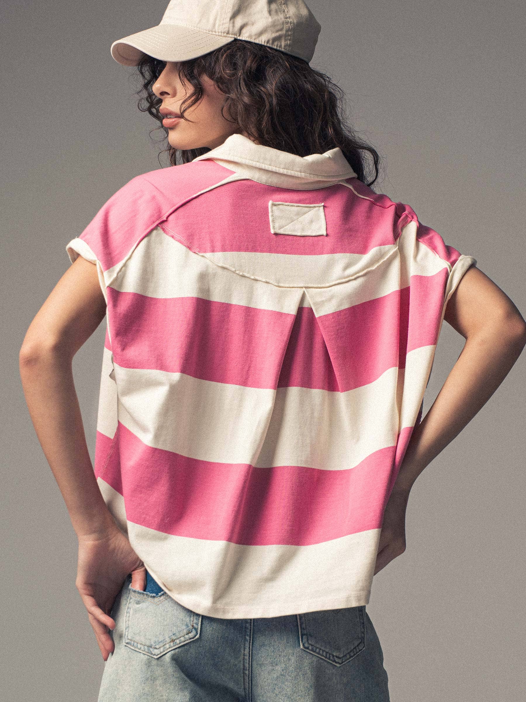 Pink Prep Polo